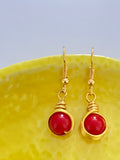 Red Bauble Earrings