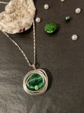 Green Moon Necklace