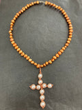 Pearl Cross Necklace