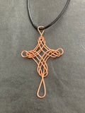 Wired Cross Necklace