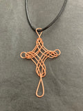 Wired Cross Necklace