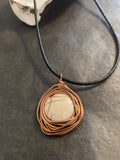 Beige Moon Necklace
