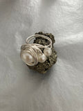 White Moon Ring