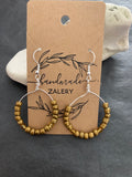 Round earrings
