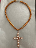 Pearl Cross Necklace
