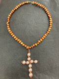Pearl Cross Necklace